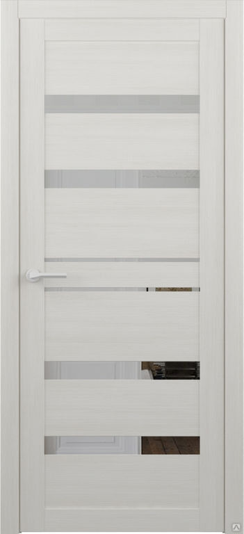 Межкомнатная дверь Дрезден кипарис белый зеркало