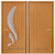 Межкомнатная дверь ПВХ Цветок Лотоса ДГ миланский орех #1