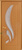 Межкомнатная дверь ПВХ Цветок Лотоса ДГ миланский орех #3
