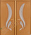 Межкомнатная дверь ПВХ Цветок Лотоса ДГ миланский орех #5