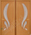 Межкомнатная дверь ПВХ Цветок Лотоса ДГ миланский орех #6