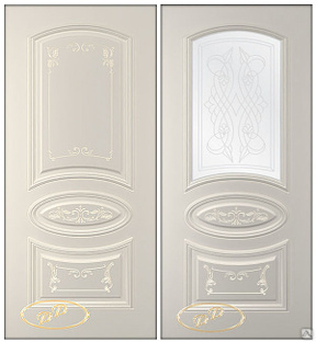 Межкомнатная дверь Ривьера латте Румакс натуральный шпон SL #1
