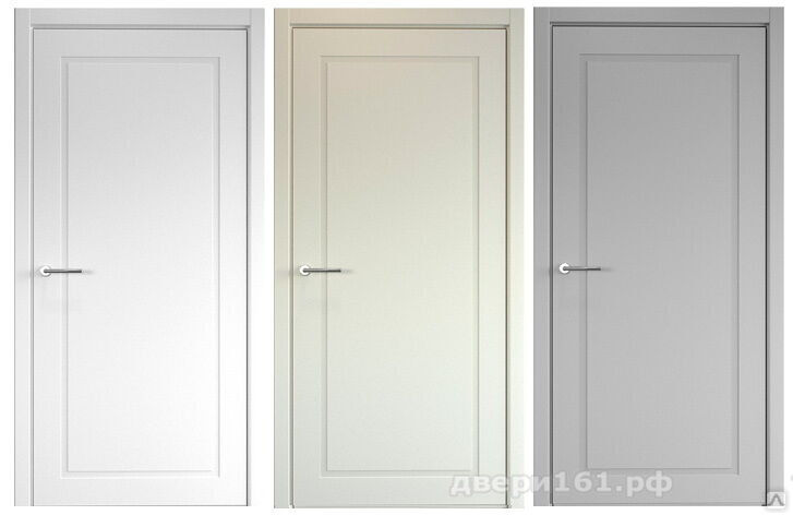 Неоклассика 1 эмаль белая серая латте межкомнатная дверь Albero Альберо. Производство Россия.