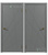 Риф межкомнатная дверь SOFT TOUCH серый софт тач Дубрава. #1