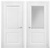 Сканди 2 белая эмаль межкомнатная дверь. Производство Россия. #1