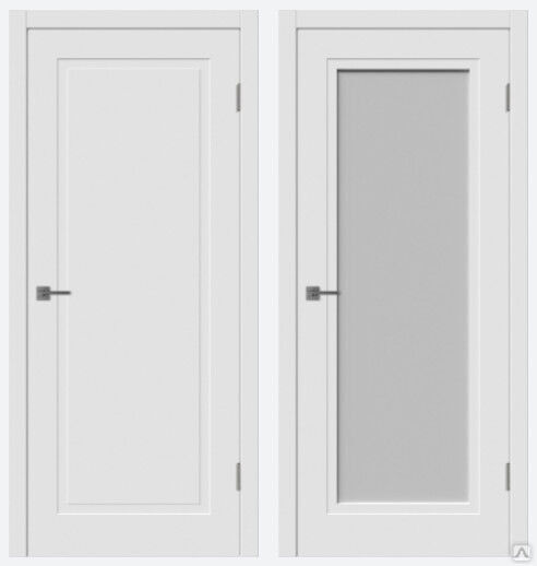 Флэт 1 межкомнатная дверь Flat 1 polar покрытие белая эмаль. Производство Россия