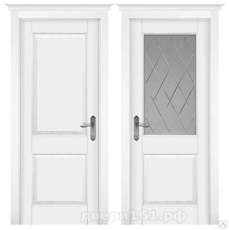 Элегия Эвер эмаль белая межкомнатная дверь из массива ольхи. Фабрика Ока.