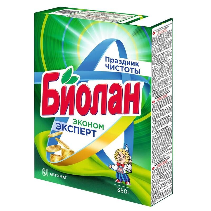 Порошок стиральный автомат Биолан Эконом Эксперт 350 г