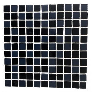 Мозаика стеклянная Aquaviva Сristall Black & Gray, чип 25 × 25 × 4 мм, лист 300 × 300 мм, цена за 1 м2