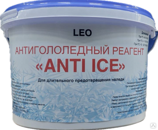 Реагент антигололёдный "АНТИ АЙС" LEO 3,0 кг 