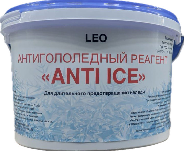Реагент антигололёдный "АНТИ АЙС" LEO 3,0 кг