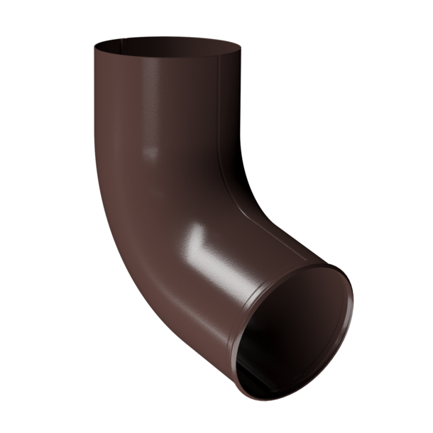 Отвод трубы Stal Premium 90 мм шоколад 1