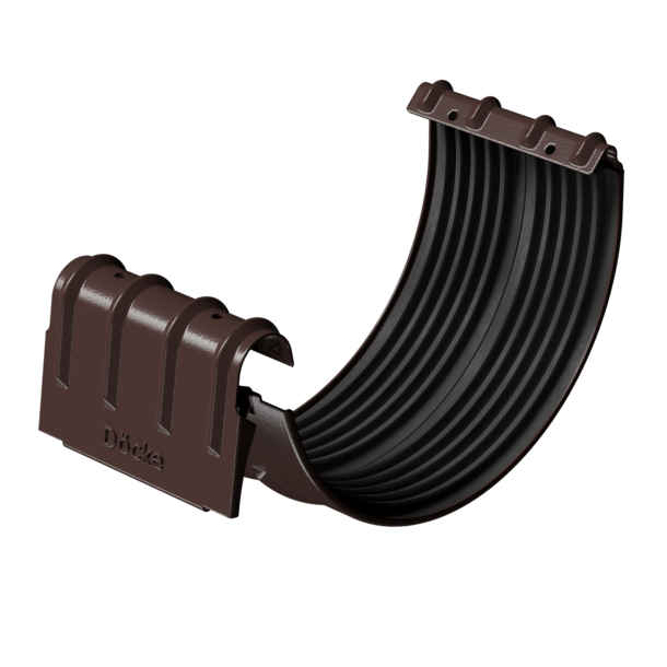 Соединитель желобов STAL PREMIUM 125 мм шоколад