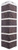 Угол для фасадной панели "Кирпич Рижский", цвет 05 445х148 мм #5