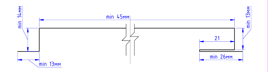 Панель линеарная ПЛ - 115 238 мм