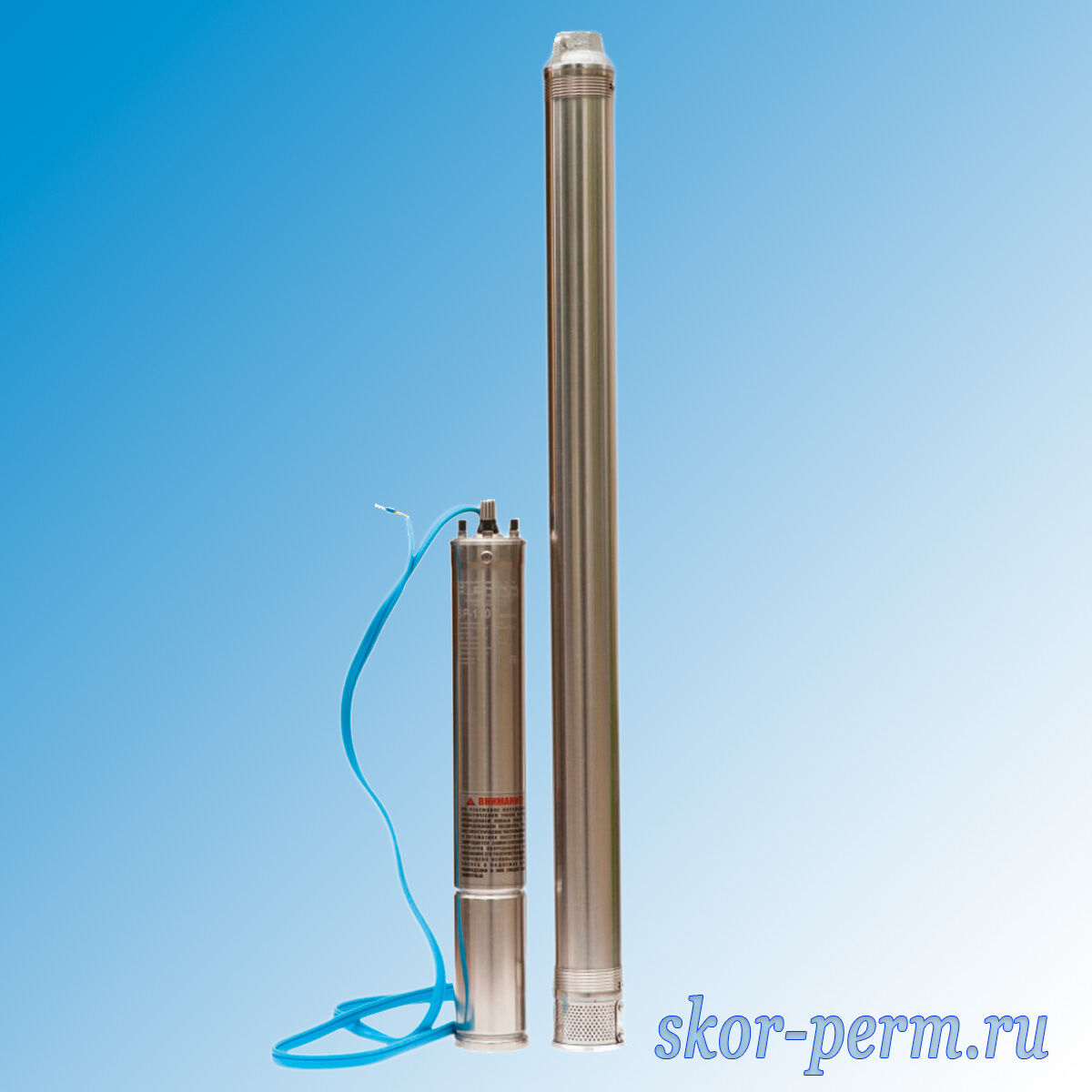 Насос скважинный ETERNA SP-110 центробежный (1", 76 мм, 220В, 1400Вт, 2800л/ч, 80м, кабель 2м)