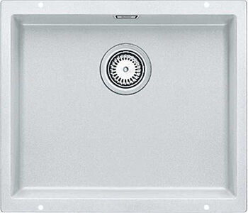 Кухонная мойка Blanco 523436 SUBLINE 500-U SILGRANIT белый с отв.арм. InFin