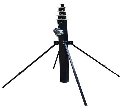 Мачта с электролебедкой усиленная складная телескопическая ПМТ - 10 (ЭЛ) АРГУС