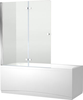 Шторка для ванны Aquanet Beta 4 NF6222-hinge, прозрачное стекло (NF6222-hinge) Beta 4 NF6222-hinge прозрачное стекло (NF