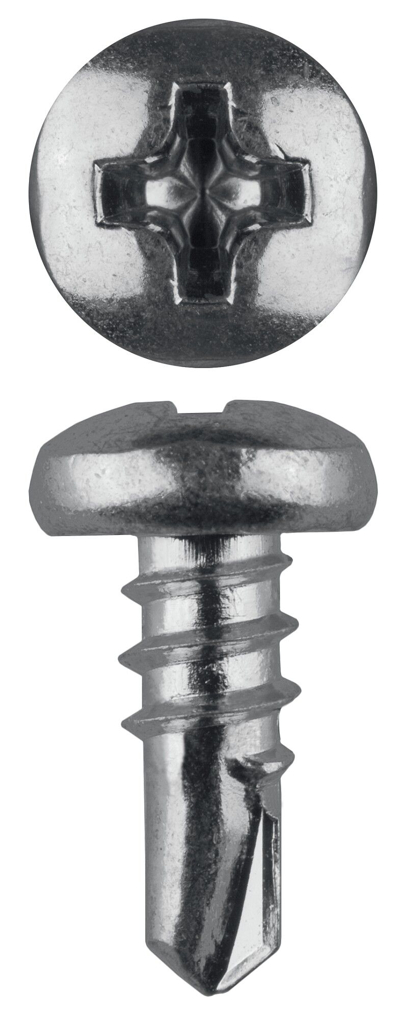 ЗУБР КЛМ-СЦ 9.5 х 3.5 мм, цинк, конусная головка, саморез со сверлом для листового металла, 22000 шт (4-300170-35-09)