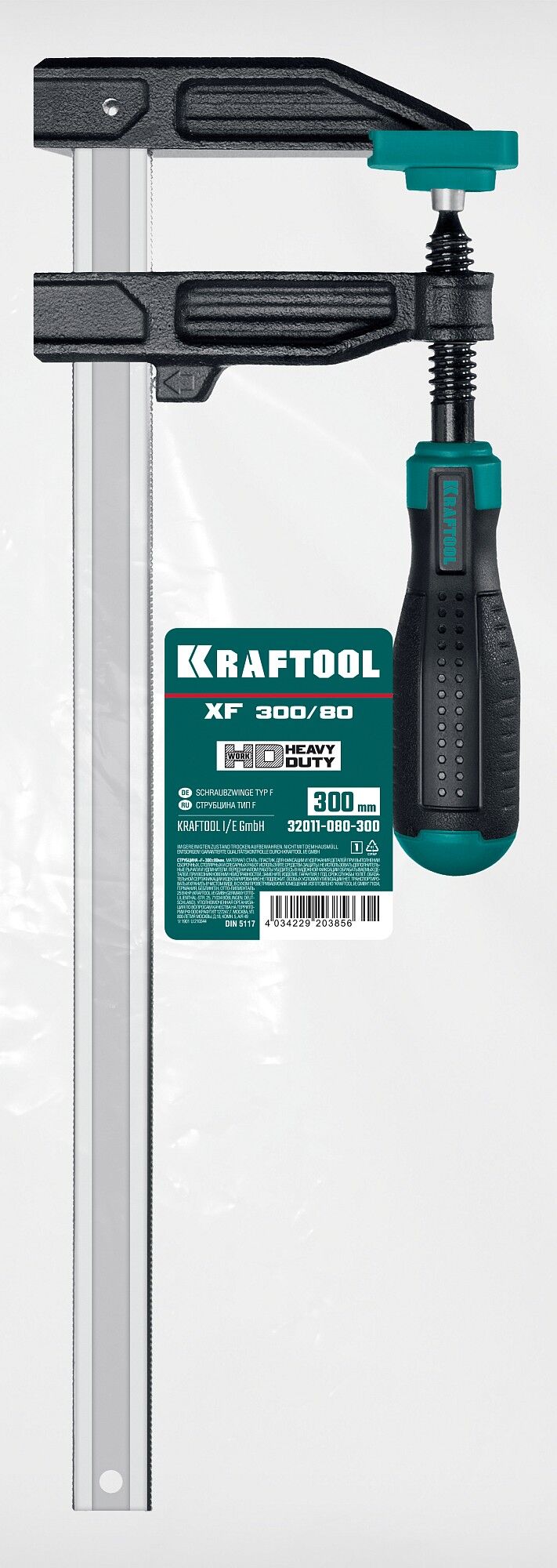 KRAFTOOL MF-300/080 80х300 мм, Струбцина F (32011-080-300) 32011-080-300_z01