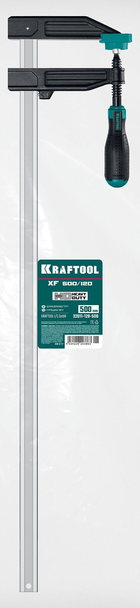KRAFTOOL MF-500/120 120х500 мм, Струбцина F (32011-120-500) 32011-120-500_z01