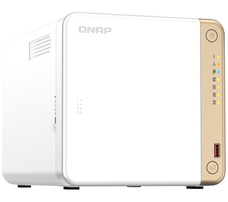 Сетевое хранилище QNAP QNAP TS-462-4G настольный 4шт. 2.5",3.5",M.2 SATA III, NVMe 88TB RAID 0,RAID 1,RAID 10,RAID 5,RAI
