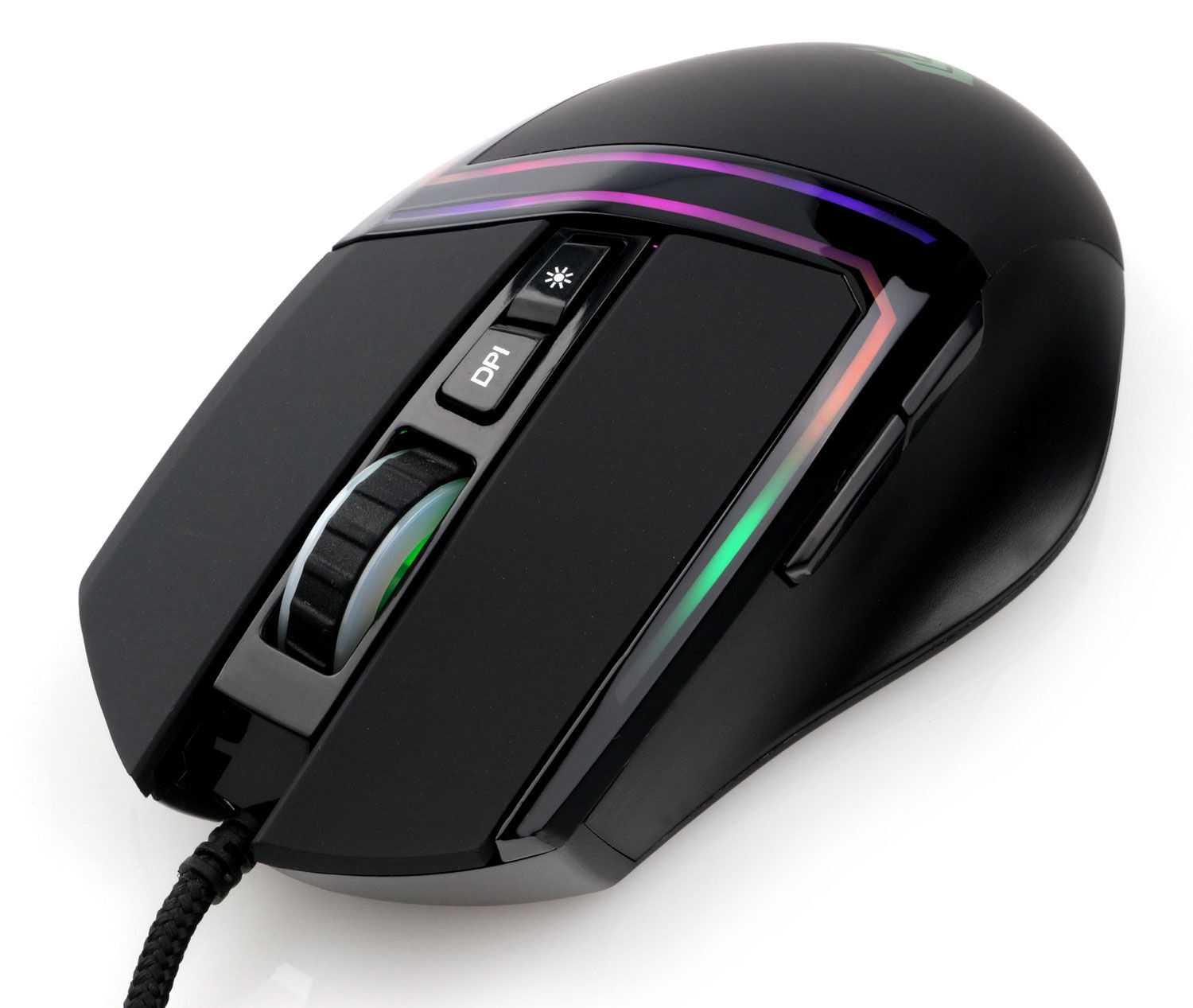 Мышь компьютерная игровая "Gembird" MG-590, USB, 7кн, 6400DPI, RGB, кабель 1,8м, черный 1