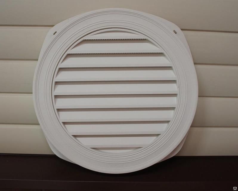 Вентиляционная решетка Sedeco круглая 22" 560 мм белая