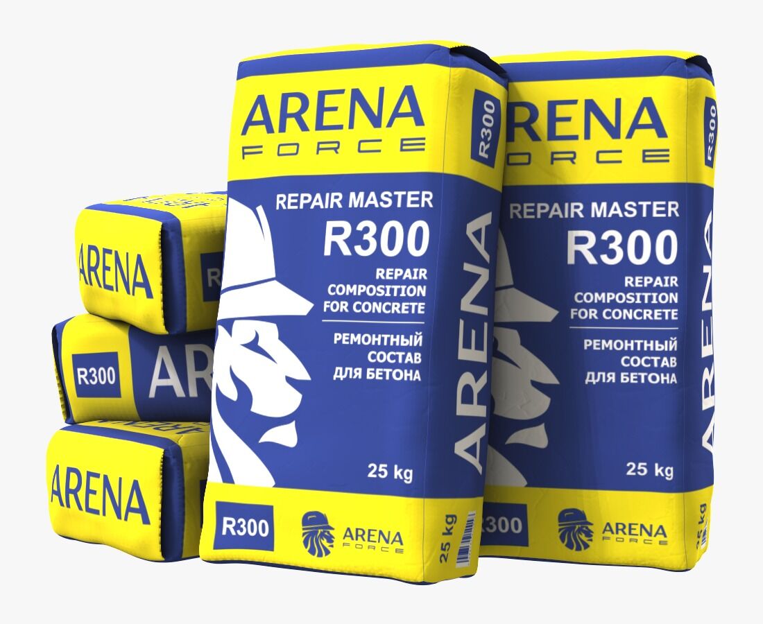 ARENA RepairMaster R300 тиксотропный ремонтный состав для бетона (ЗИМА/ЛЕТО)