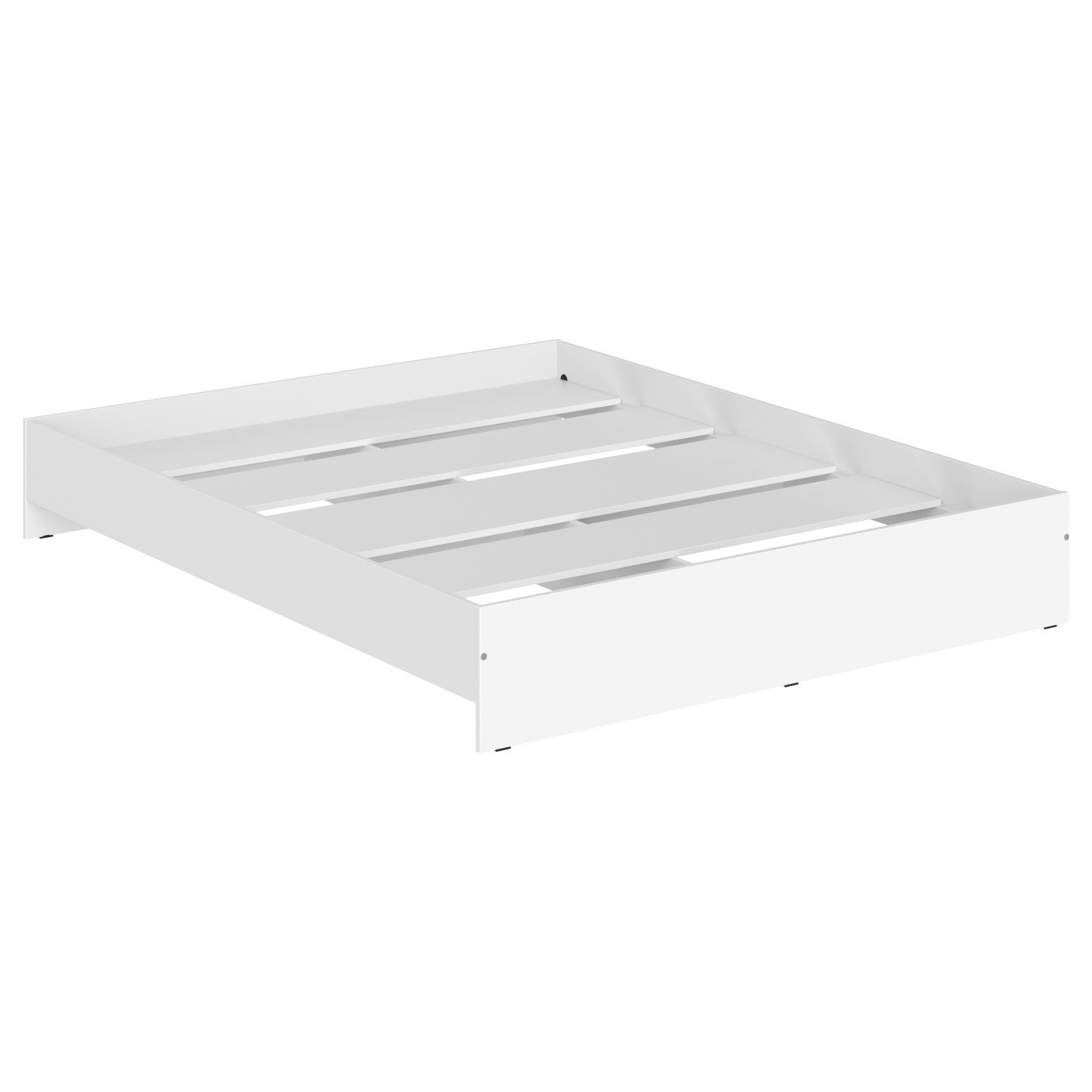Кровать двухспальная без изголовья "Kann" Skyland, (2040х1640х300 мм), (арт. KBW 2016), Белый ЛДСП