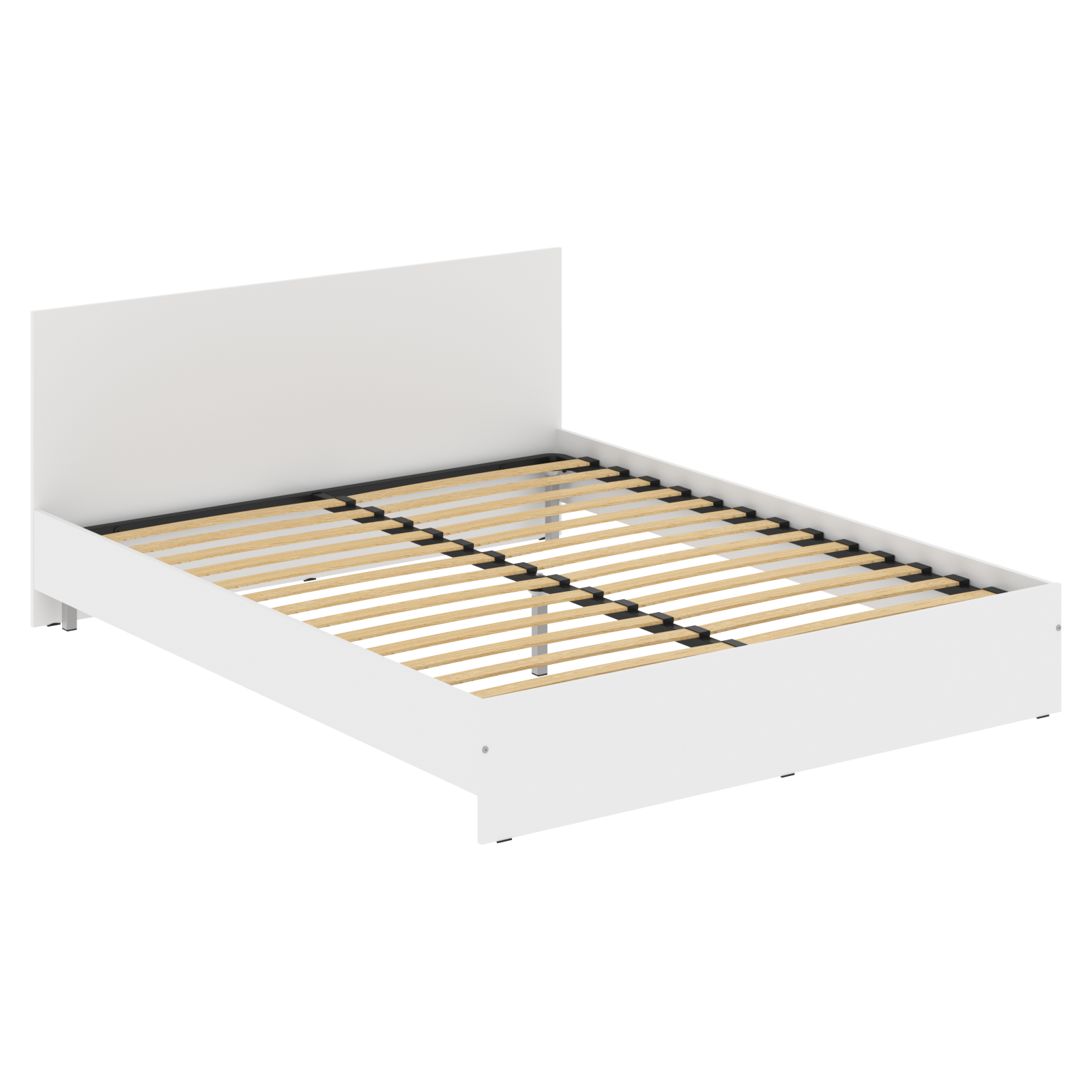 Кровать двухспальная с изголовьем "Kann" Skyland, (2000х1600х800 мм), (арт. KBW 2016.1), Белый