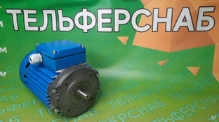 Электродвигатель без тормоза АДС71O4TУ2 0.37 кВт 1300 об/мин, 380 В IM3681 фланец 80 мм для тельфера, Россия #1