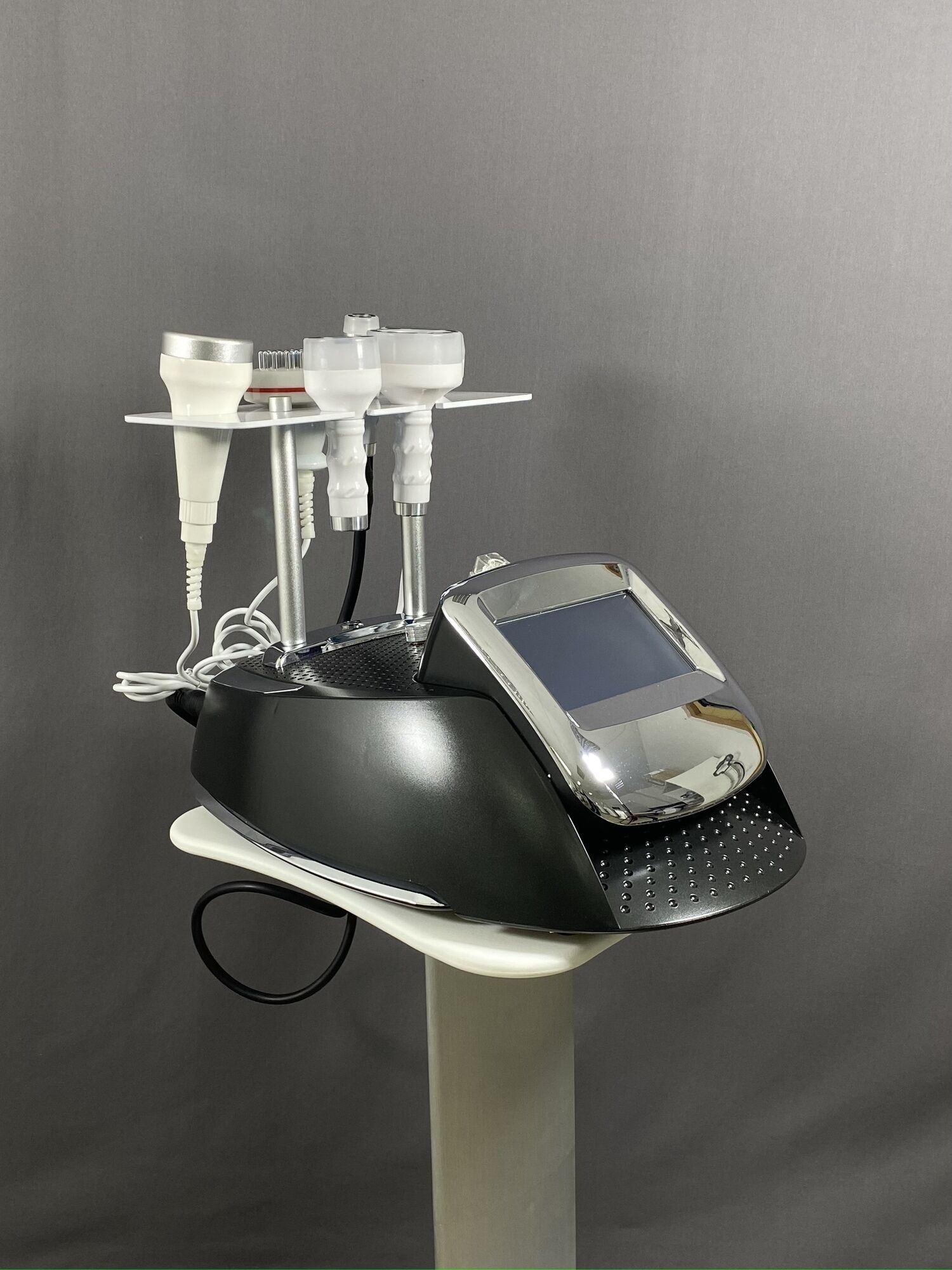 Аппарат WL-12 mini 6 в 1: кавитация 80кгц, вакуумный массаж с РФ, фотохромотерапия, вибромассаж, биофотон (черный корпус