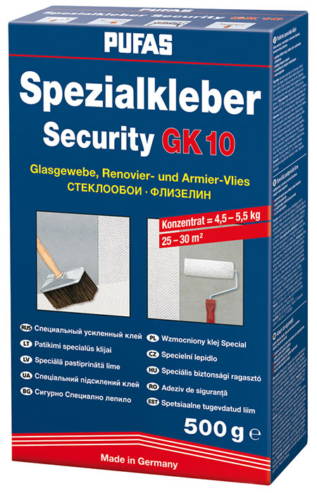 Обойный клей Pufas Security GK 10 Специальный усиленный 500 г