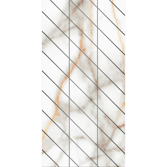 Фальшмозаика Ametis Supreme Corner SM03 левый 30x60 см неполированная ferrum